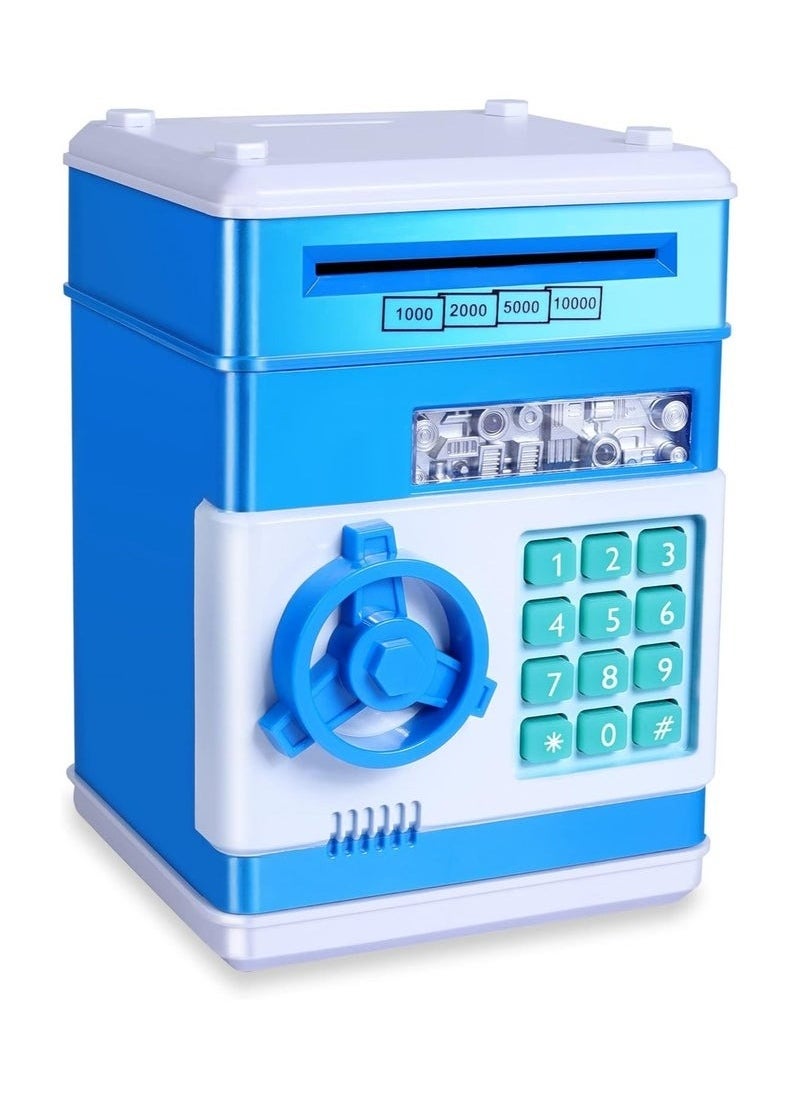 Zashe Password Piggy Bank – Digital Electronic Money Safe, Mini ATM Cash & Coin Saving Box, Fun Toy Gift for Kids  - Image 1