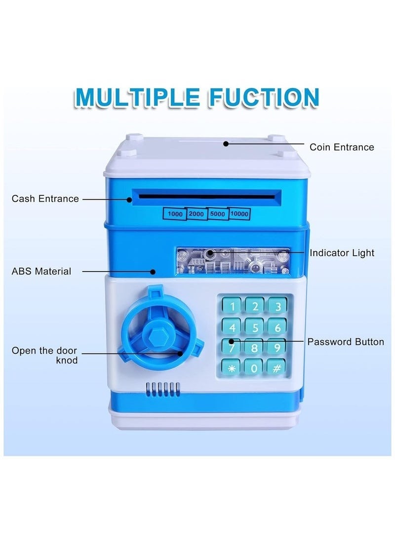 Zashe Password Piggy Bank – Digital Electronic Money Safe, Mini ATM Cash & Coin Saving Box, Fun Toy Gift for Kids  - Image 2