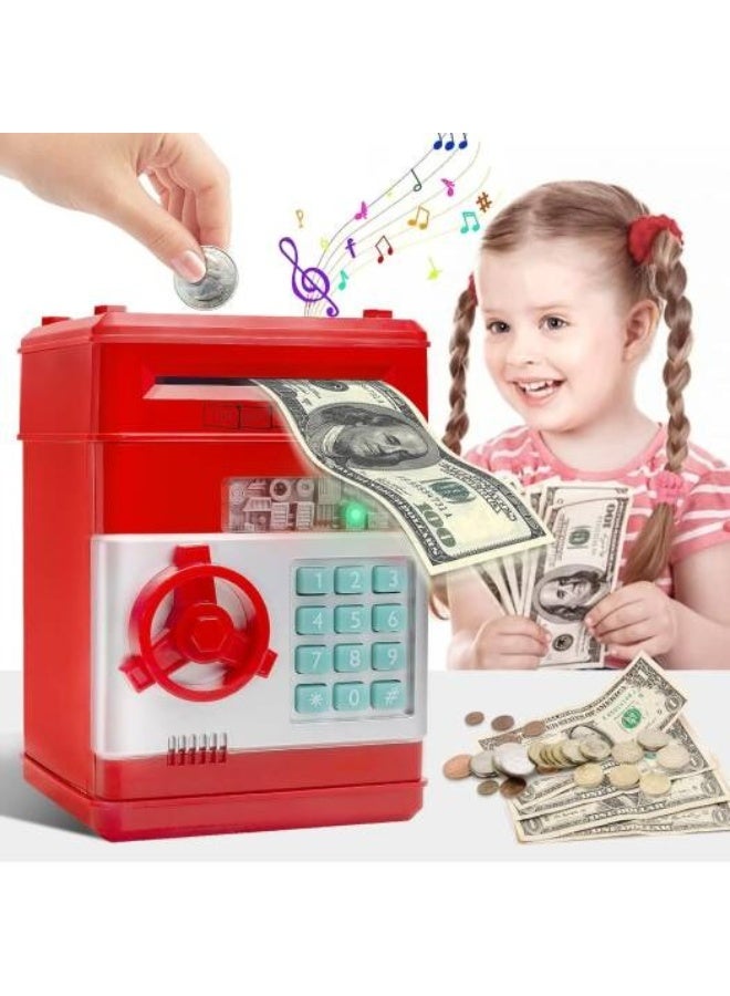 Zashe Password Piggy Bank – Digital Electronic Money Safe for Kids, Mini ATM Cash & Coin Saving Box with Password Lock, Fun Educational Toy Gift for Boys & Girls - Image 1