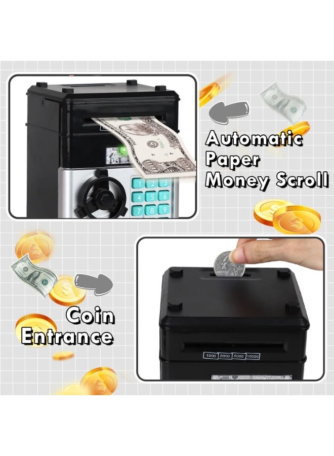 Zashe Password Piggy Bank – Digital Electronic Money Safe for Kids, Mini ATM Cash & Coin Saving Box with Password Lock, Fun Educational Toy Gift for Boys & Girls - Image 4