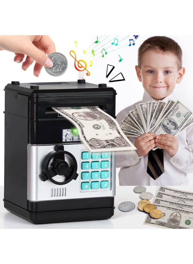 Zashe Password Piggy Bank – Digital Electronic Money Safe for Kids, Mini ATM Cash & Coin Saving Box with Password Lock, Fun Educational Toy Gift for Boys & Girls - Image 2