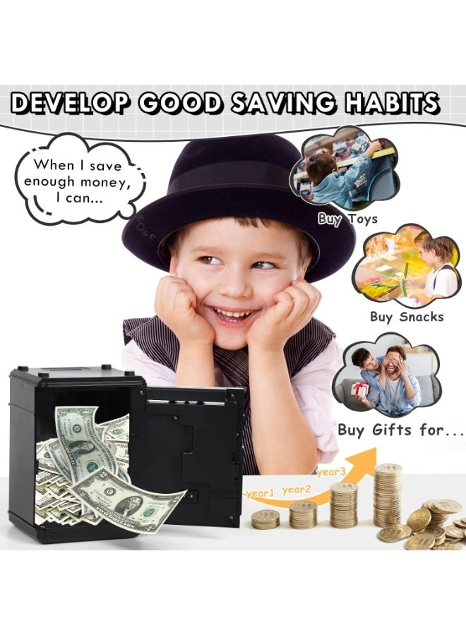 Zashe Password Piggy Bank – Digital Electronic Money Safe for Kids, Mini ATM Cash & Coin Saving Box with Password Lock, Fun Educational Toy Gift for Boys & Girls - Image 5