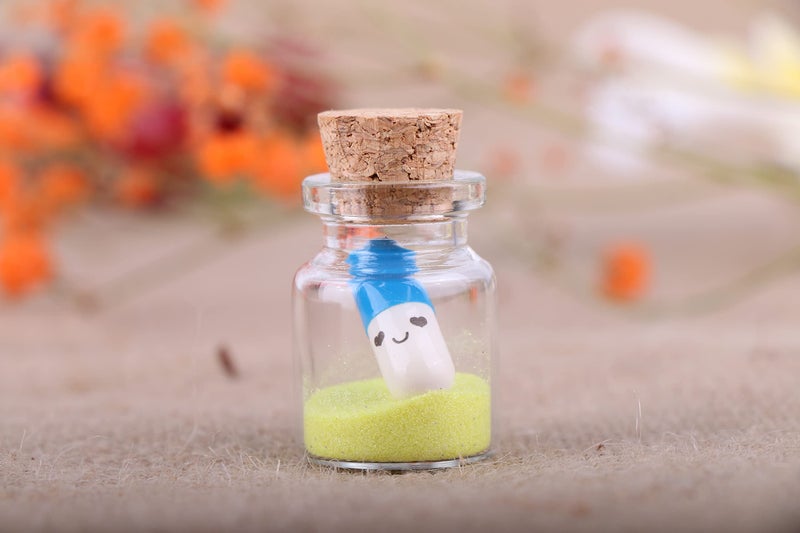Maxmau 100 Count Small Glass Bottles With Corks 5Ml Tiny Vials Clear Mini Jars Wooden Stopper For Art Crafts Storage Party Decoration Wedding Favors - Image 5