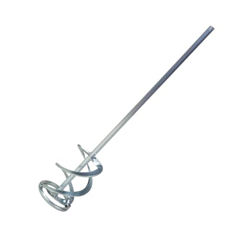 KROST Paint Mixer Rod, Stirrer Rod for Drill Machine (15"x 3", Medium, Steel Sliver) - Image 1