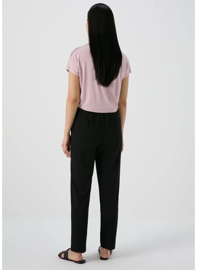 Matalan Et Vous Black Straight Leg Trousers
