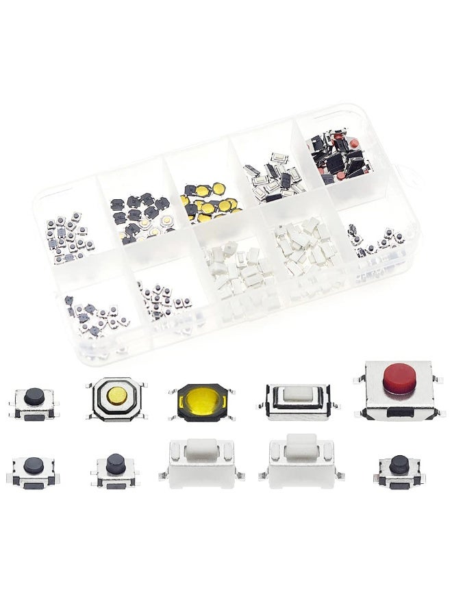 Generic Qteatak Qtetak 200 Pieces 11 Value Micro Momentary Tactile Push Button Switch Tact Assortment Kit  - Image 5