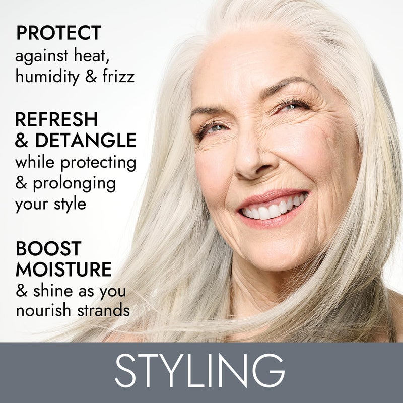 ion Styling Leave In Conditioner Spray, 8 Fl Oz, Dry, Brittle, or Coarse Hair, AntiFrizz, Detangling, Paraben Free - Image 5