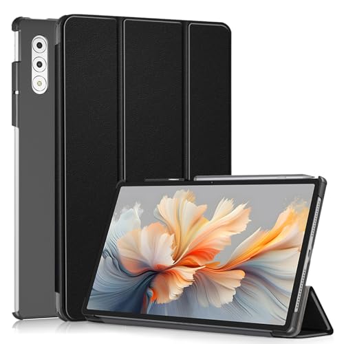 Gylint Case for Lenovo Yoga Tab Plus 12.7 Inch Case, Folding Folio Ultra-Thin PU Leather Stand Case Cover for Lenovo Yoga Tab Plus 12.7 TB-520FU 2025 Black - Image 1