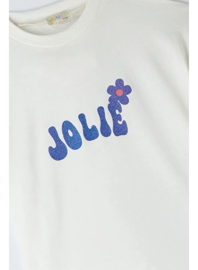 جون Kids Graphic T-Shirt + Leggings Set