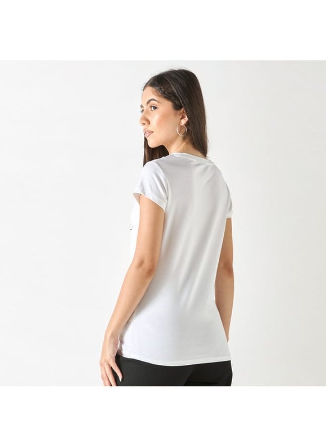 SP Characters Kagura Soma Print T-shirt with Short Sleeves  - Image 3