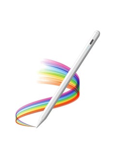 Kincor Magnetic Stylus Pen – 1.5mm Fine Tip for iPad/Pro/Air/Mini, iPhone, Samsung, Android & iOS Tablets – White