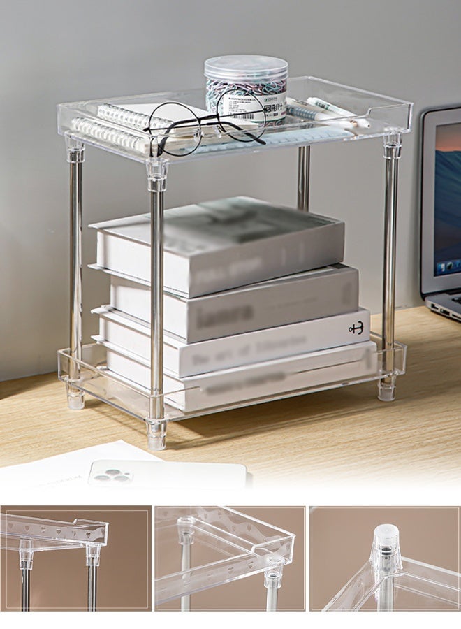 Cabinet Basket Organizer, 2 Tier Under Sink Organizers and Storage, Bathroom Kitchen Cabinet Organizers and Storage, Multi-Functional Storage Shelf for Kitchen, Bathroom, Office - Image 1