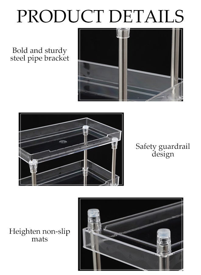 Cabinet Basket Organizer, 2 Tier Under Sink Organizers and Storage, Bathroom Kitchen Cabinet Organizers and Storage, Multi-Functional Storage Shelf for Kitchen, Bathroom, Office - Image 3