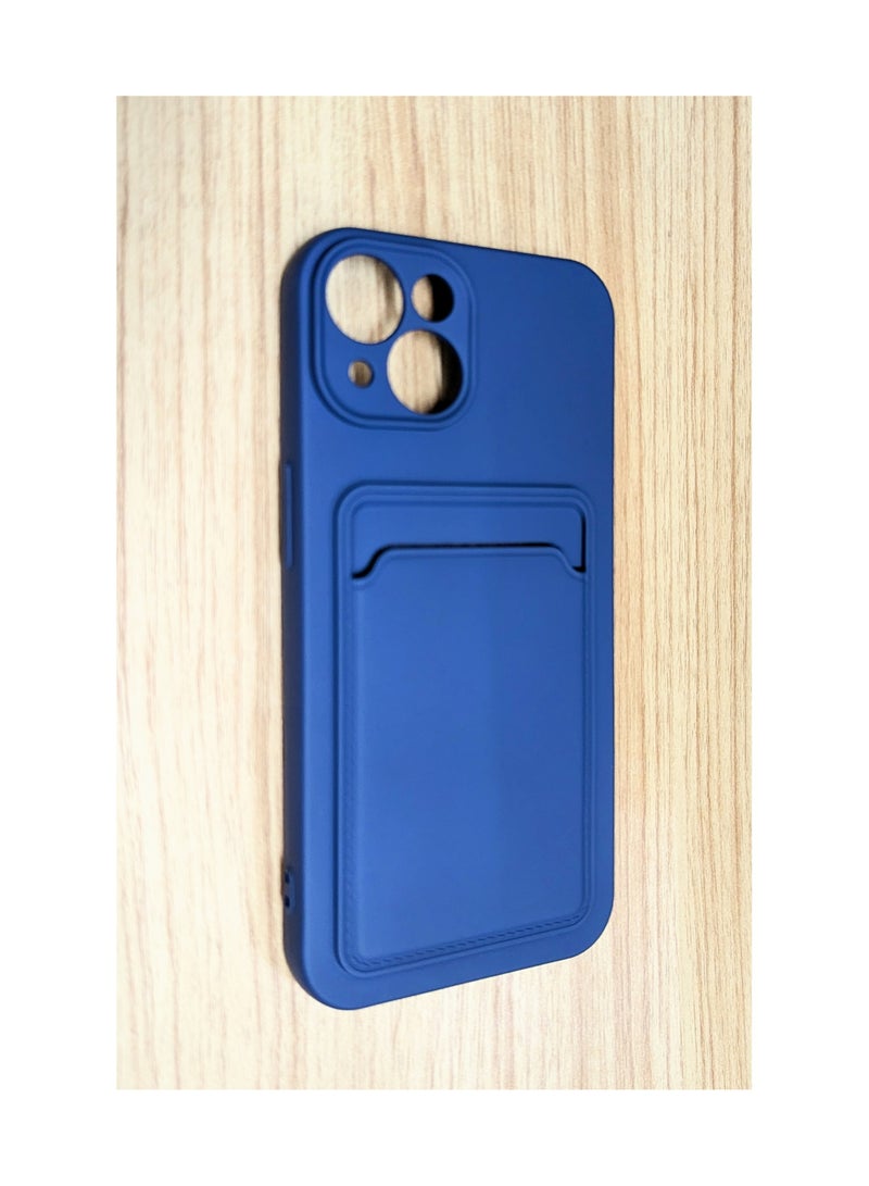TWEGGON Protective Soft Case with Card Holder for iPhone 14 Plus 67 Blue  - Image 1