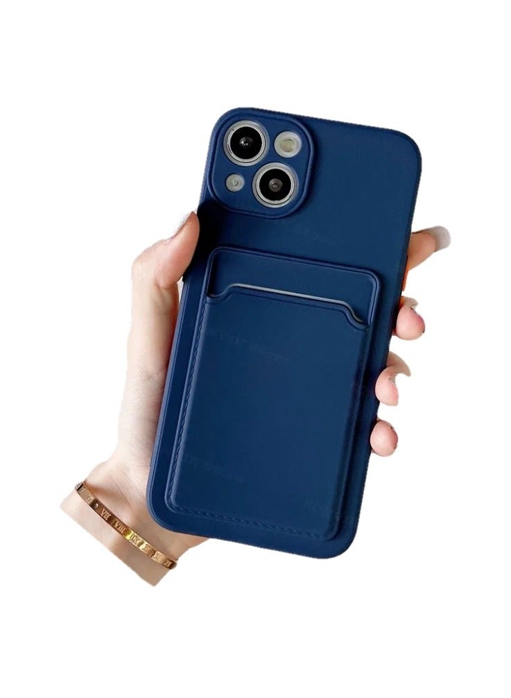TWEGGON Protective Soft Case with Card Holder for iPhone 14 Plus 67 Blue  - Image 2