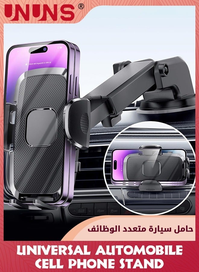 UNUNS Car Phone Holder Mount,Ultra-Durable Cell For Car, Universal Mount Dashboard Windshield Vent Compatible With iPhone 15 14 13 12 11, Samsung, Bumpy Roads Friendly - Image 2