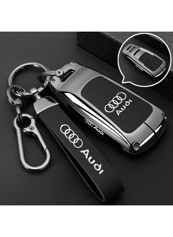 Audi 2025 Audi Q5L special key set luxury 2024 A4L premium car key all inclusive protective case for men and women General Motors keychain - Image 1