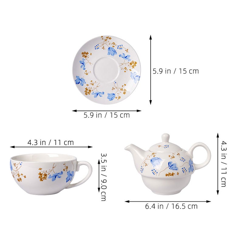 🍳 طقم كوب شاي مع إبريق تصميم كلاسيكي للشاي السائب والتجمعات - Image 3