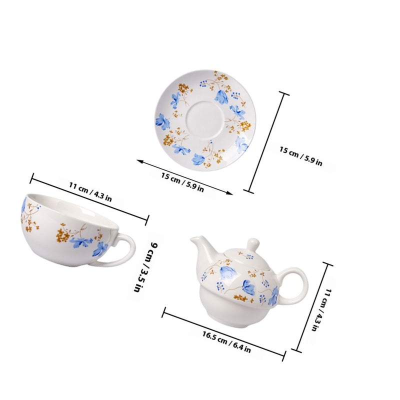 🍳 طقم كوب شاي مع إبريق تصميم كلاسيكي للشاي السائب والتجمعات - Image 2