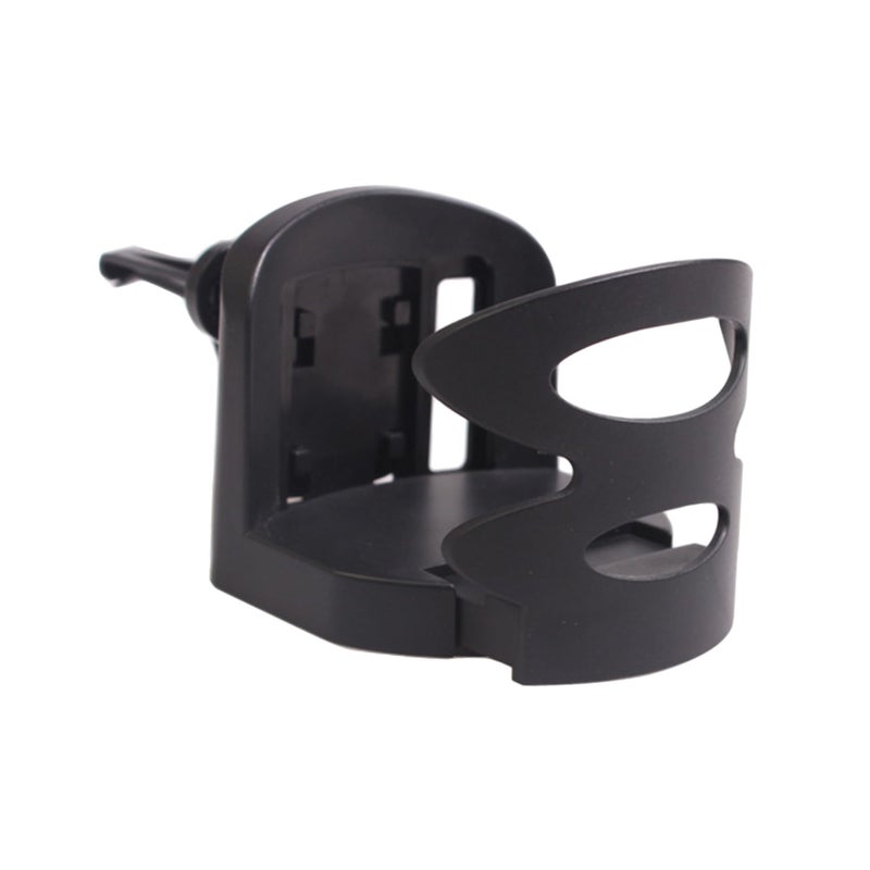 Folding ABS Car Cup Holder Black Beverage Bottle Stand For Vehicle Travel Daily Use - Image 2