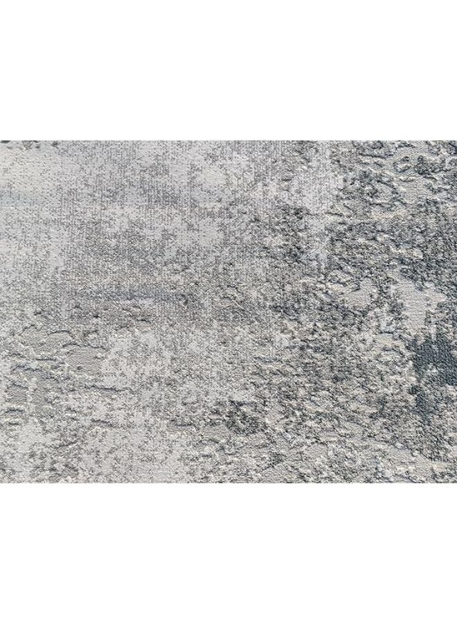 هارموني هوم سجادة ناعمة من هارموني هوم، 200x300 سم، بساط كشمير مضفر مقاوم للانزلاق لغرفة المعيشة، غرفة النوم وغرفة الطعام، مستطيلة، رمادي - Image 4