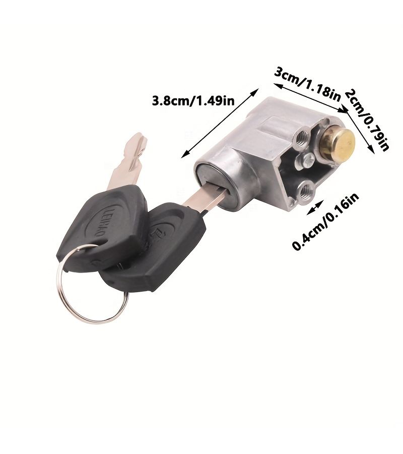 Heavy Duty Electric Bicycle Motorcycle Battery Box Lock Set 2pcs Anti Theft Easy Install Durable Metal - Image 2