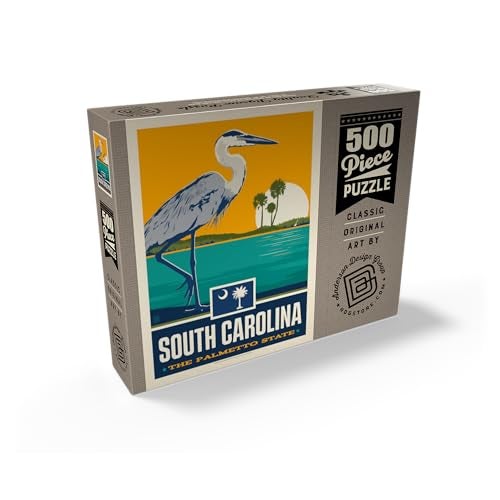 MyPuzzle.com MyPuzzle South Carolina The Palmetto State Premium 500 Piece Jigsaw Puzzle for Adults - Image 5