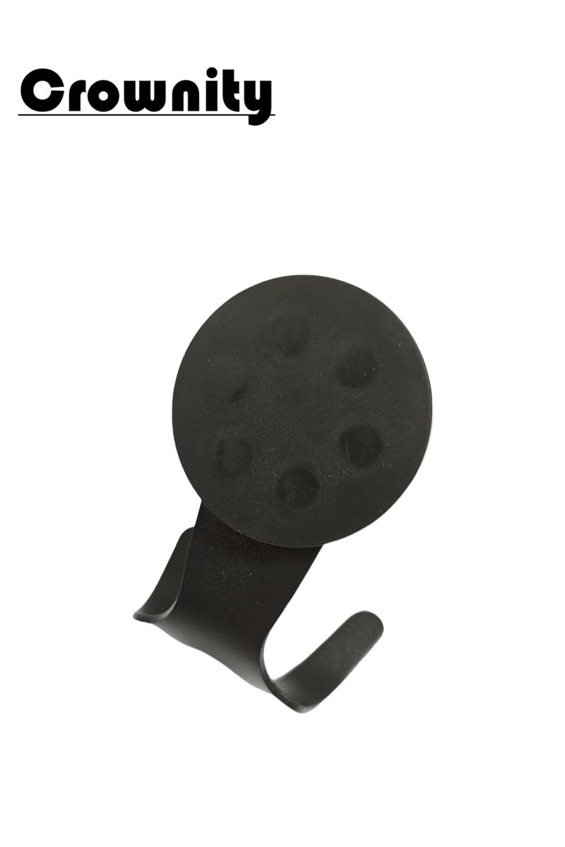 كرونايتي خطاف الوزن متعدد الوظائف مغناطيسي - رف تخزين مقبض القهوة المتوافق - مناسب للمطبخ والمكتب والسيارات والغرفة - تصميم خالٍ من الحفر ، يمكن استخدامه سهل التثبيت ، الحمل 9 كجم في آلة قهوة غسالة الثلاجة (الفضة) - Image 3