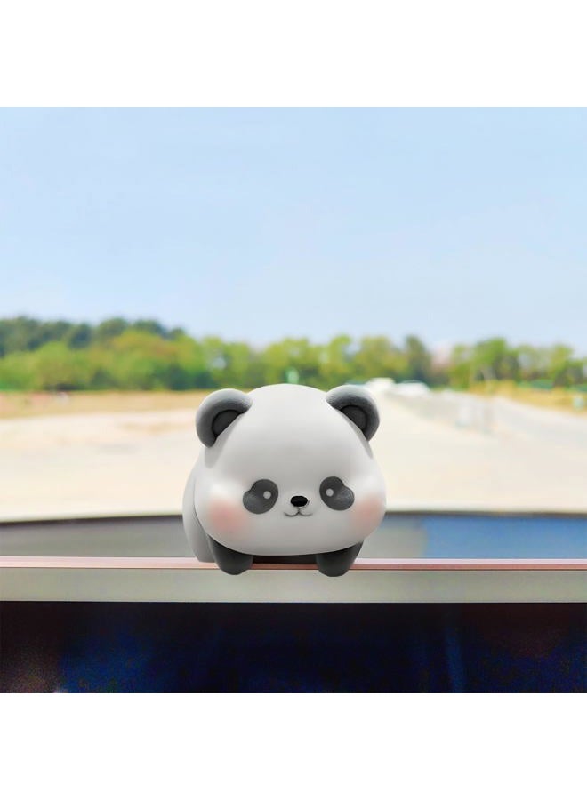 Motaney Cute Furry Animal Rear View Mirror Accessories, Car Center Screen Decoration Car Dashboard Ornament, Car Decor Car Mirror Charm Car Accessories Interior for Women/Men - Image 1