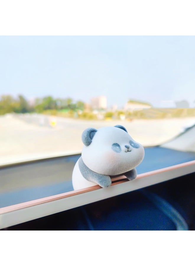 Motaney Cute Furry Animal Rear View Mirror Accessories, Car Center Screen Decoration Car Dashboard Ornament, Car Decor Car Mirror Charm Car Accessories Interior for Women/Men - Image 2