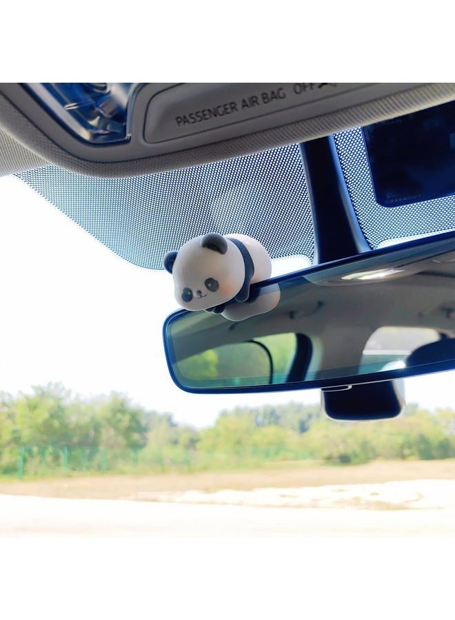 Motaney Cute Furry Animal Rear View Mirror Accessories, Car Center Screen Decoration Car Dashboard Ornament, Car Decor Car Mirror Charm Car Accessories Interior for Women/Men - Image 5