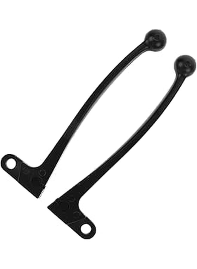 Motorcycle Brake Lever Handle Bar Replacement Pair Compatible With CG TMX Dirt Bike Controls Silver - Image 1