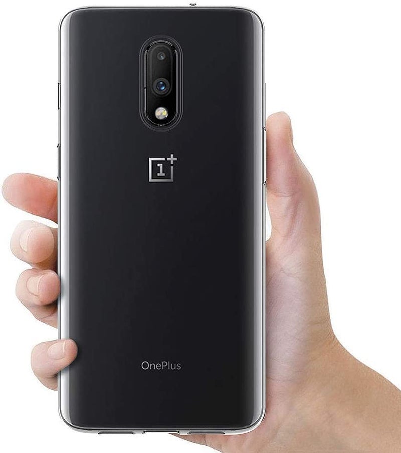 Nishtech غطاء خلفي شفاف هجين ناعم رفيع مضاد للغبار لهاتف OnePlus 6T / OnePlus 7 مع حماية للكاميرا - Image 3