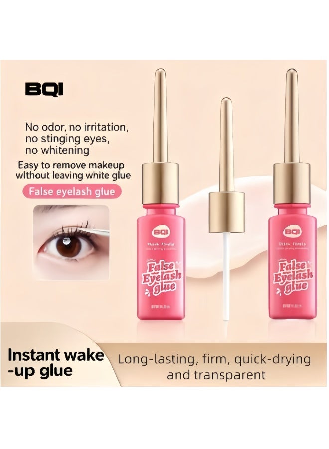 BQI Invisible Clear False Eyelash Glue, Quick-Drying, Waterproof & Sweat-Resistant, Long-Lasting, Hypoallergenic Non-Irritating, No White Residue, Easy to Remove for Beginners, Gentle Adhesive for Eyelash Extensions - Image 5
