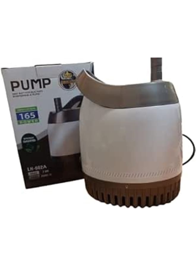 Submersible Water Pump, 165W, 2500L/h Flow Rate, 2.8m Lift Height, for Aquarium and Hydroponics