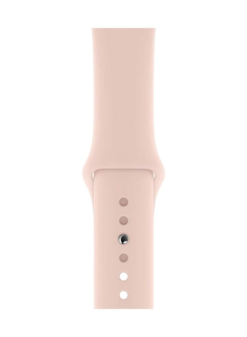 Silicone Sport Band Compatible with 42mm(Series 10)/41mm/40mm/38mm for Apple Watch All Series Pink Sand - Image 3