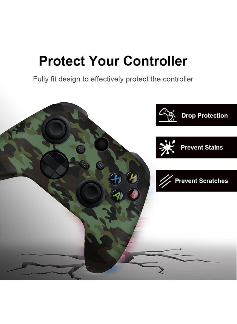 Soft Silicone Protective Case Cover for Xbox Series S/X Controller, Non-Slip No Interference Skin Protector Case Full Protection Cover for Xbox Series S/X Wireless Controller with 2 Thumb Grip Caps - Image 3