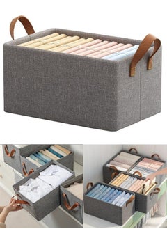 1pc Multi-use Transparent Lid Storage Box for Clothes, Pants, Toys and Miscellaneous Foldable Objects 44*30*20cm
