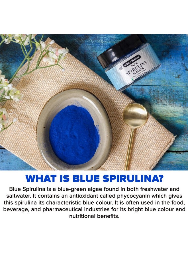 Urban Platter مسحوق سبيرولينا الزرقاء من أوربان بلاتر، 5 جرام [مستخلص فيكوسيانين] - Image 4