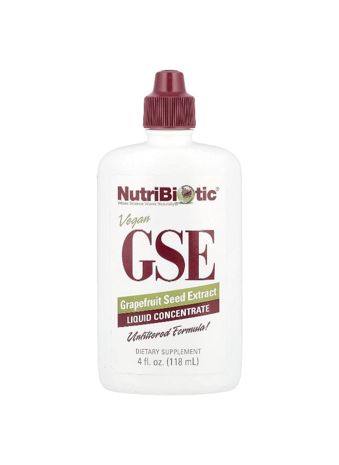 Nutribiotic - NutriBiotic, Vegan GSE, Grapefruit Seed Extract, Liquid Concentrate, 100 mg, 4 fl oz (118 ml) - Image 1