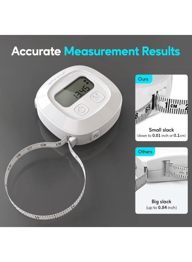 general Digital Body Tape Measure, 60in Body Measuring Tape, Bluetooth Measuring Tape for Body Measurements with App, Body Fat Measurement Device for Weight Loss, Locking, Retractable - Image 2
