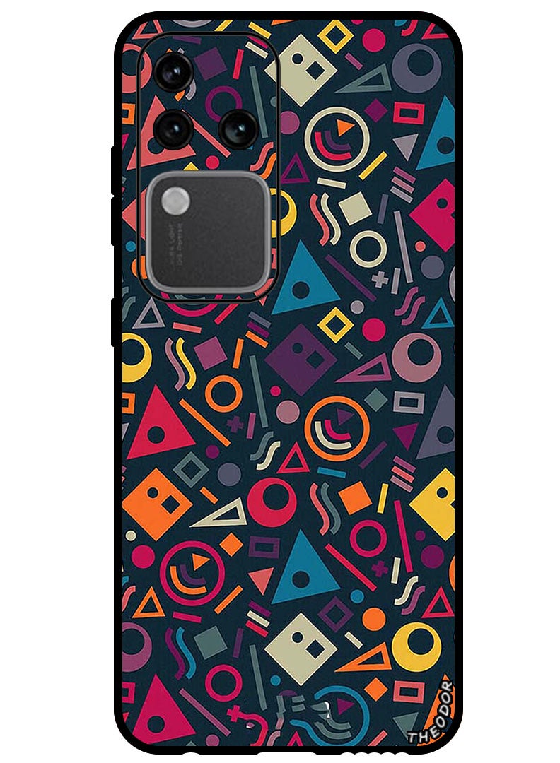 Theodor Protective Case Anti Scratch Shock Proof Bumper Cover For Vivo S18 Pro Shape Doodles - Image 1