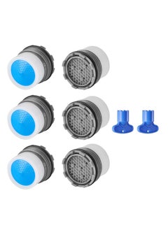 SYOSI 6 Pieces Faucet Aerator Insert Water Tap Aerators Faucet Flow Restrictor Replacement Parts for Bathroom or Kitchen 1.2GPM 16.5mm 0.65Inch  - Image 1