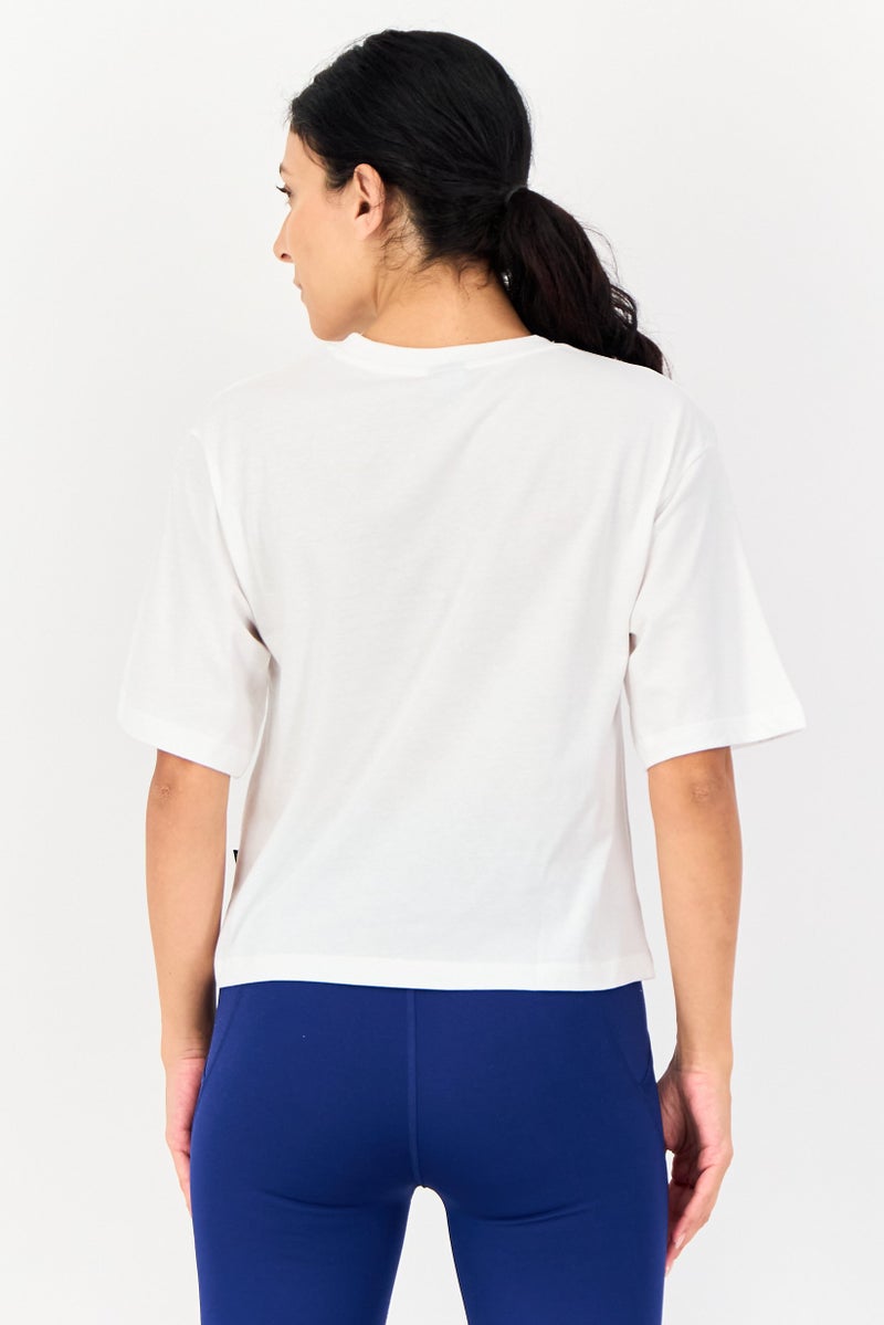 PUMA Women Sportswear Fit Short Sleeve Outdoor T-Shirt, White - Image 3