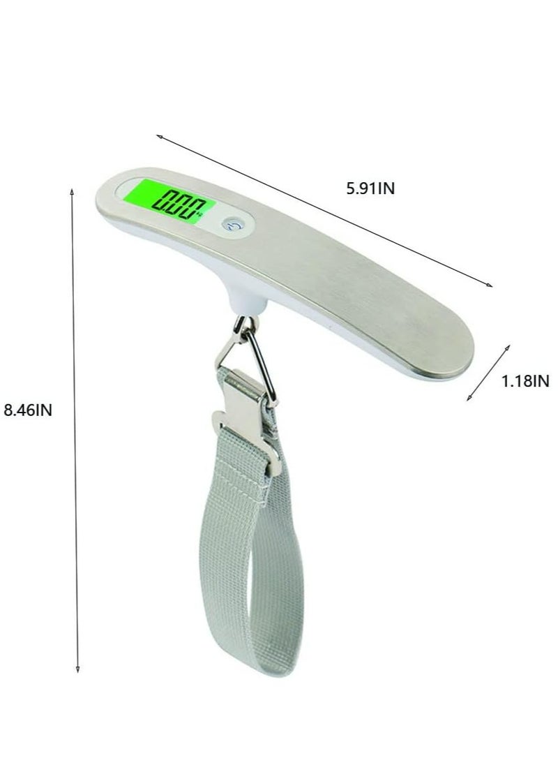 Generic - Portable Travel Luggage Scale Green Backlight LCD Digital Electronic Weight 110lb / 50kg Suitable for Travel, Home, Outdoor Gift - Image 1