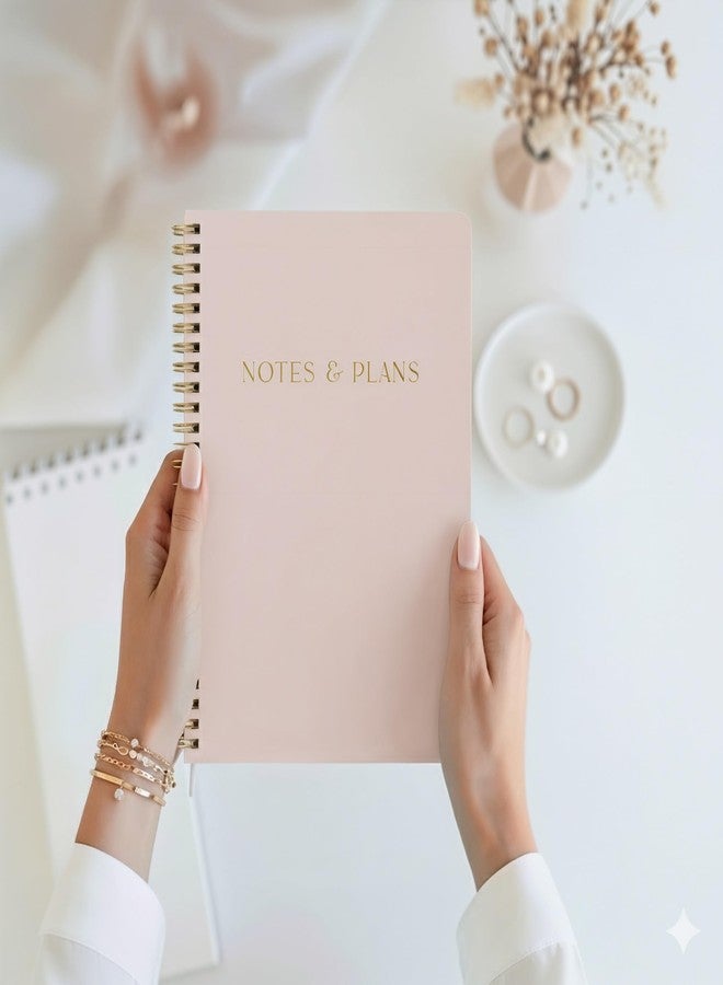 ZICOTO Beautiful Daily Planner And Notebook With Hourly Schedule - Aesthetic Spiral To do List Notepad to Easily Organize Your Tasks And Appointments - Stylish Book And School Or Office Supplies For Women - Image 3