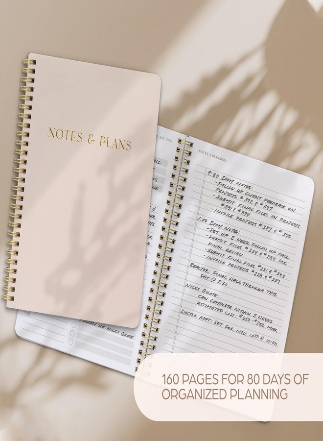 ZICOTO Beautiful Daily Planner And Notebook With Hourly Schedule - Aesthetic Spiral To do List Notepad to Easily Organize Your Tasks And Appointments - Stylish Book And School Or Office Supplies For Women - Image 4