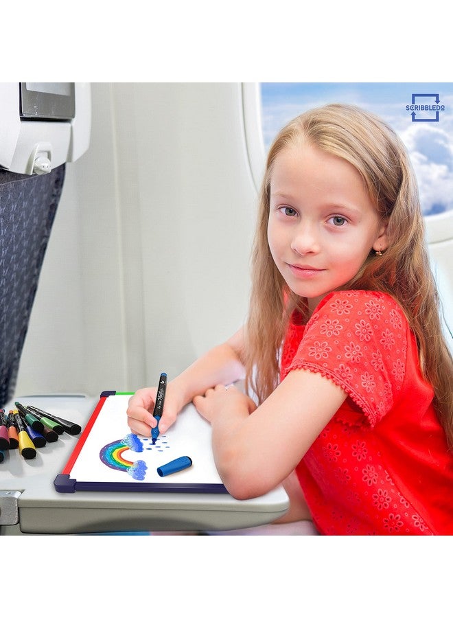 Scribbledo Travel Size Art Coloring White Board for Kids 9”x12” Car Airplane Travel Essentials Kids Travel Accessories Travel Games for Kids Travel Toys for toddlers 1-3 Plane Travel Games for Kids Ages 4-8 & Up - Image 2