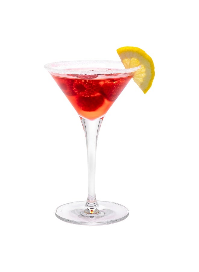 Restaurantware Voglia Nude 5 Ounce Martini Glasses, Set Of 6 Crystal Martini Glasses - Laser-Cut Rim, Dishwasher-Safe Glassware, Fine-Blown Crystal Cocktail Glasses, Serve Manhattans or Cosmos - Image 2