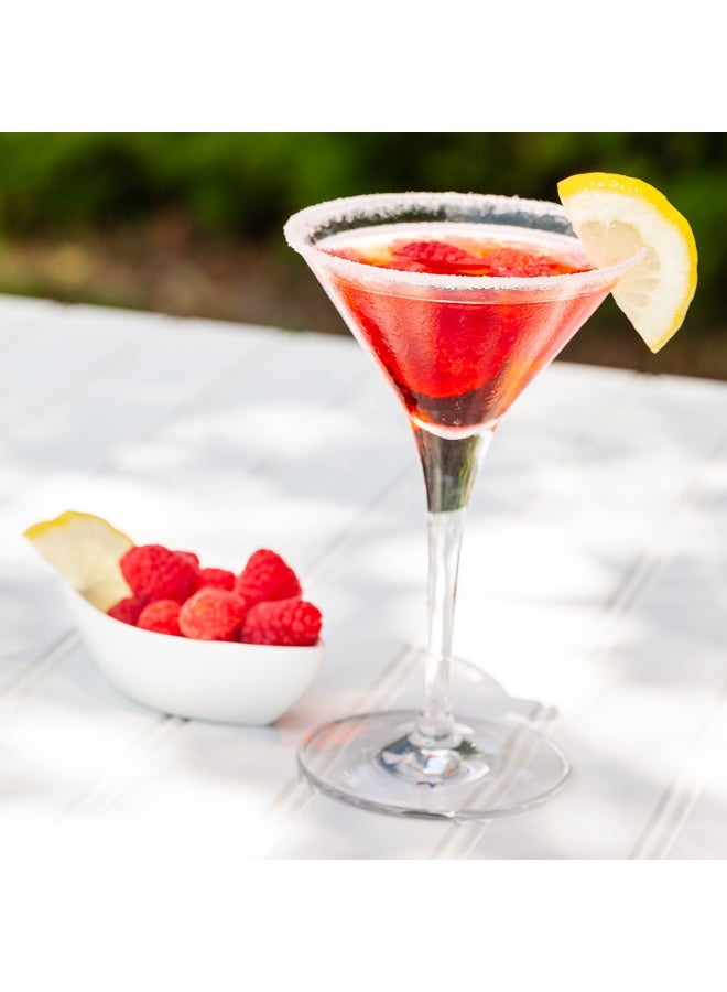 Restaurantware Voglia Nude 5 Ounce Martini Glasses, Set Of 6 Crystal Martini Glasses - Laser-Cut Rim, Dishwasher-Safe Glassware, Fine-Blown Crystal Cocktail Glasses, Serve Manhattans or Cosmos - Image 3